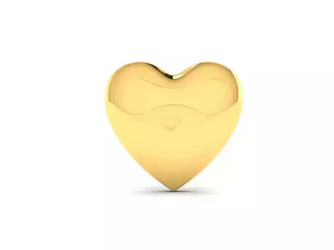 Women heart pendant 3dm render detail