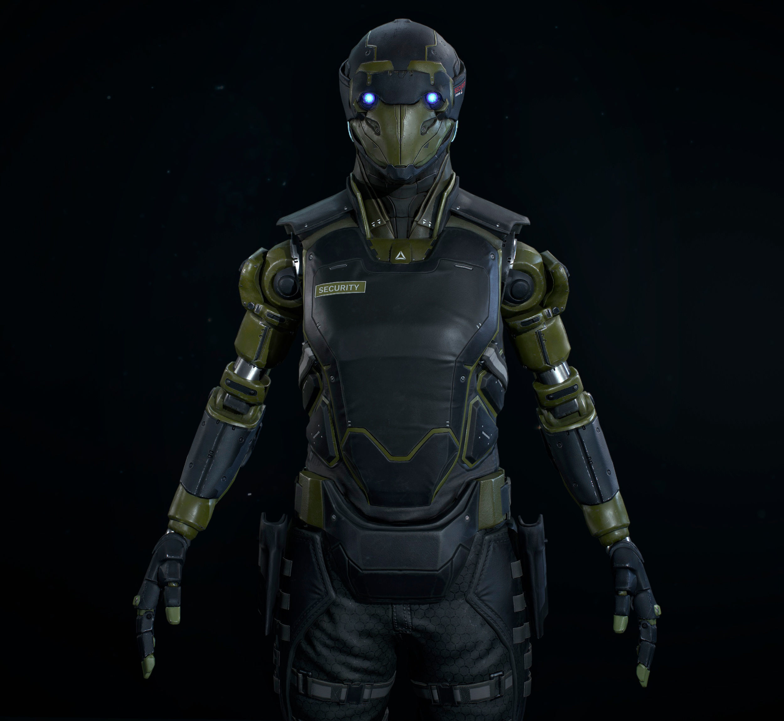 Robot R32 Low-poly 3D model_4