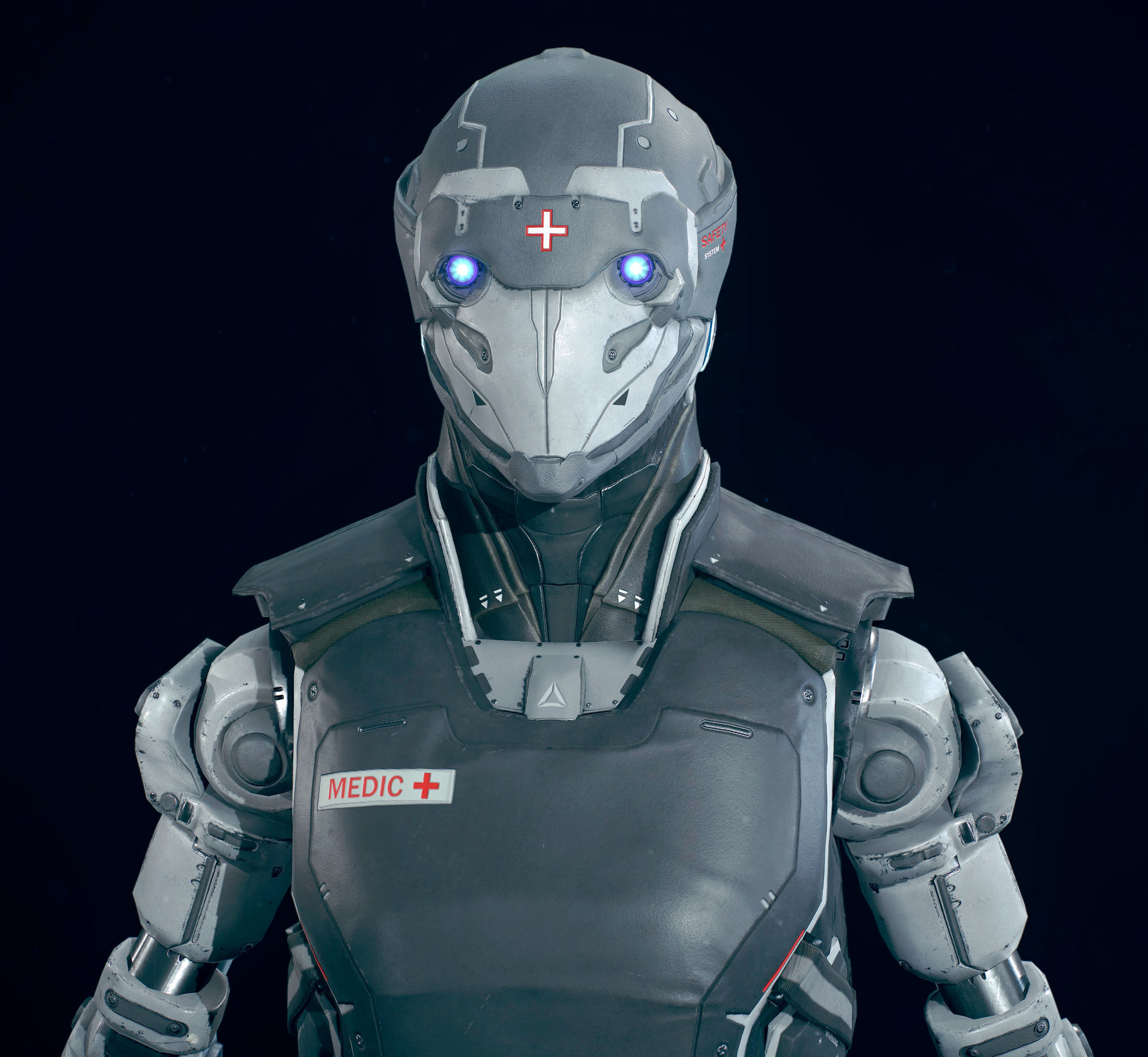 Robot R32 Low-poly 3D model_3