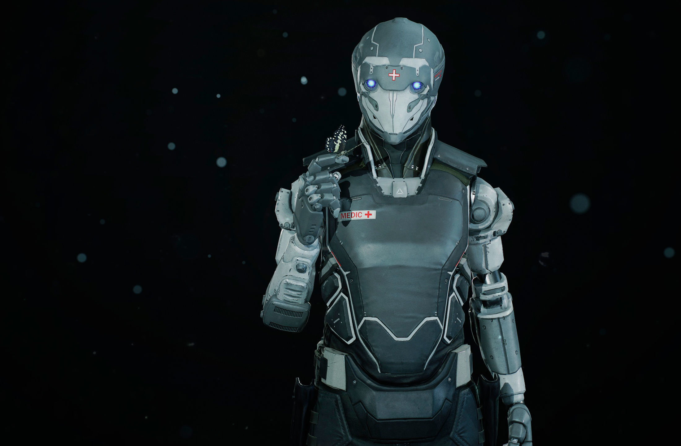 Robot R32 Low-poly 3D model_9