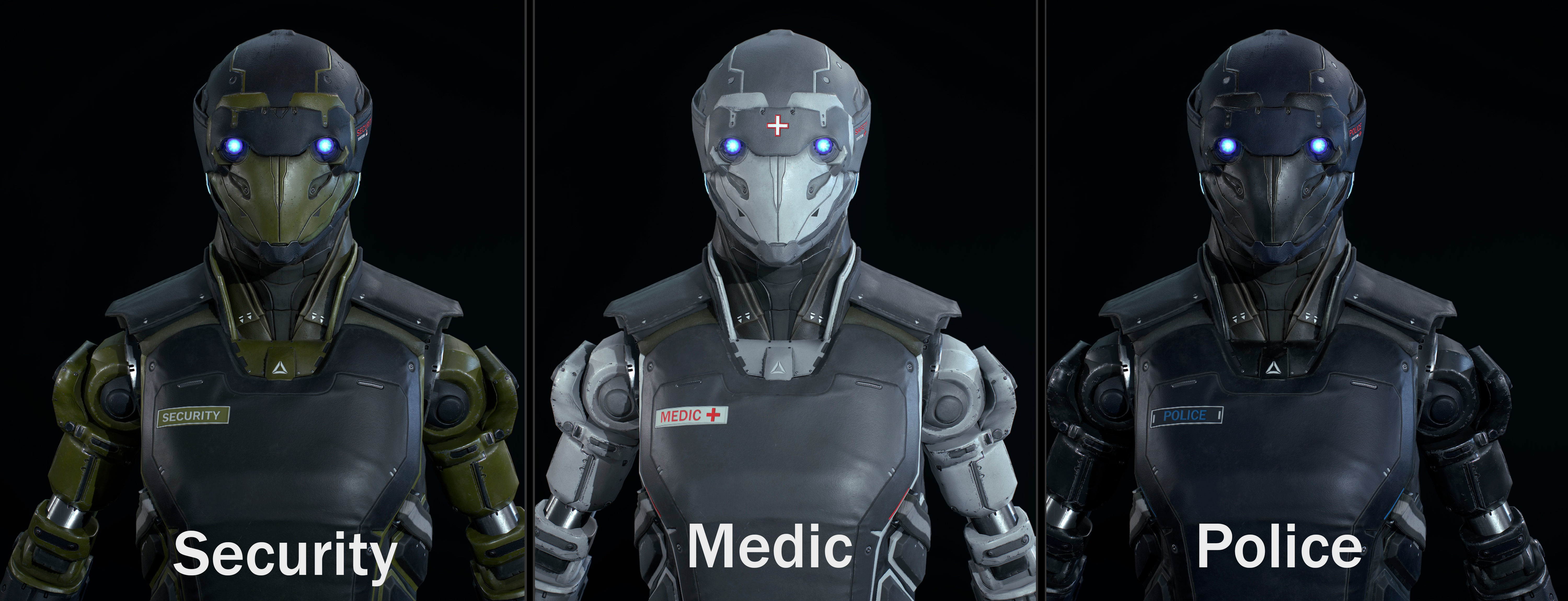 Robot R32 Low-poly 3D model_2