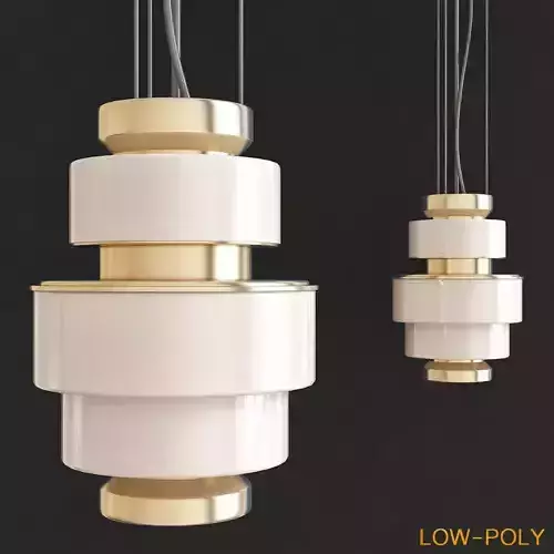 KEPI Pendelleuchte Kollektion Kepi By Arketipo low poly 3d model