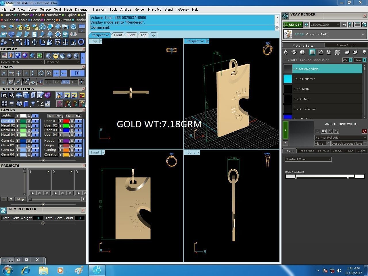 Love you pendant 3dm render detail 3D print model_6