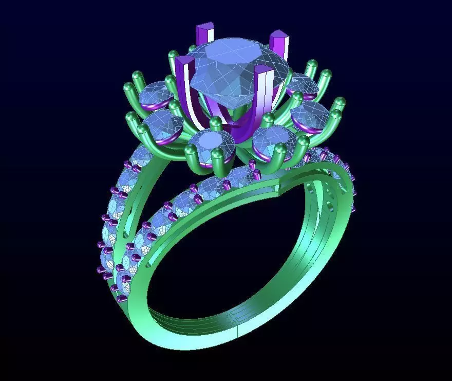 DIAMOND JEWELLERY 3D print model_0