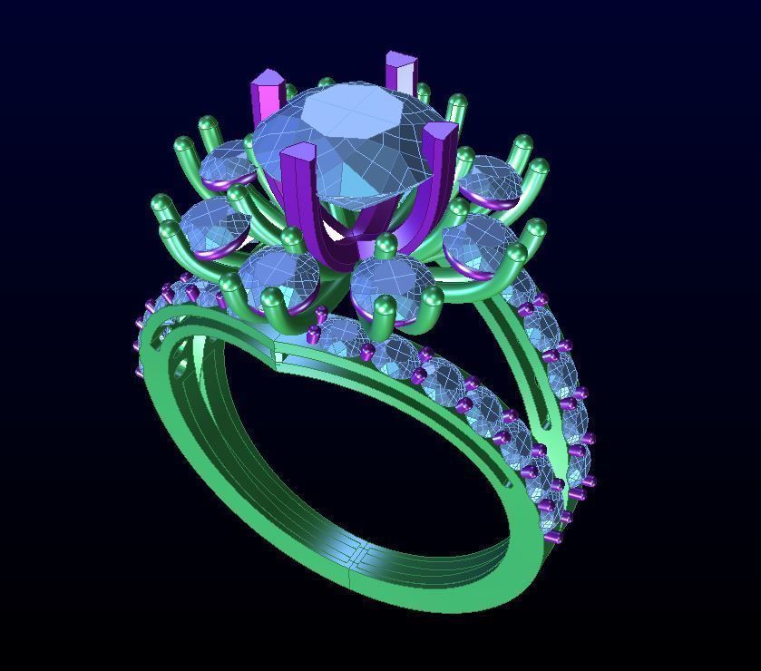 DIAMOND JEWELLERY 3D print model_2