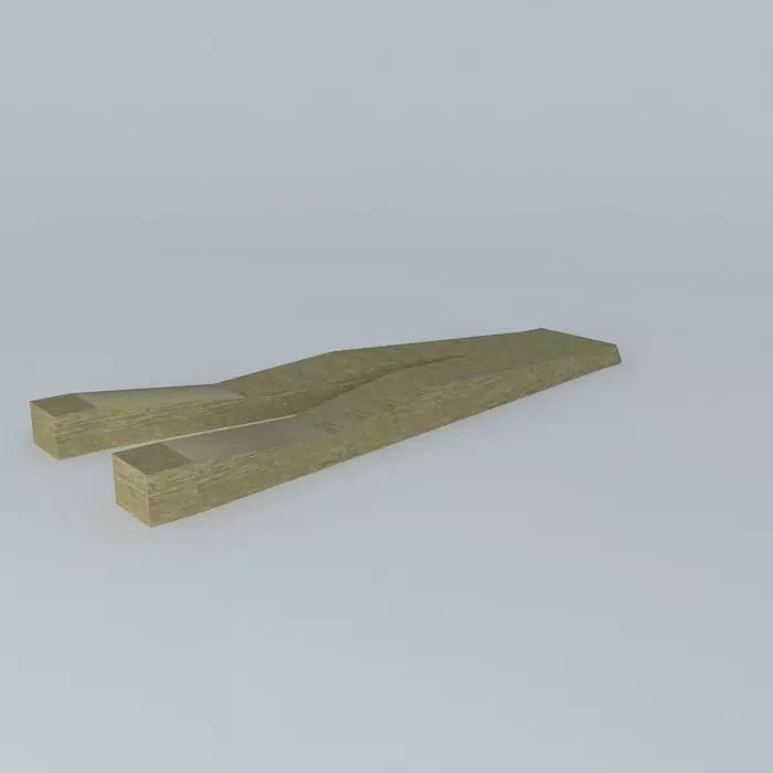runway 1 two wooden planks Free 3D model