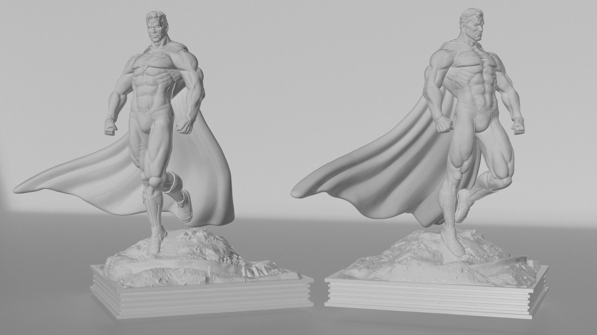 Superman sculpt  3D print model_11