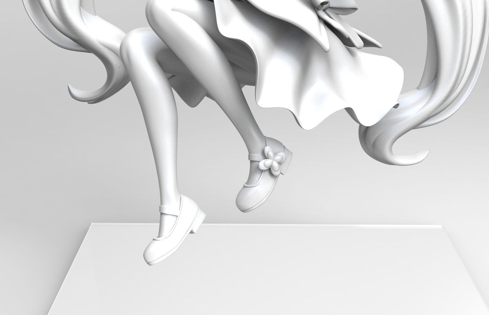 Hatsune Miku 3D print model_3