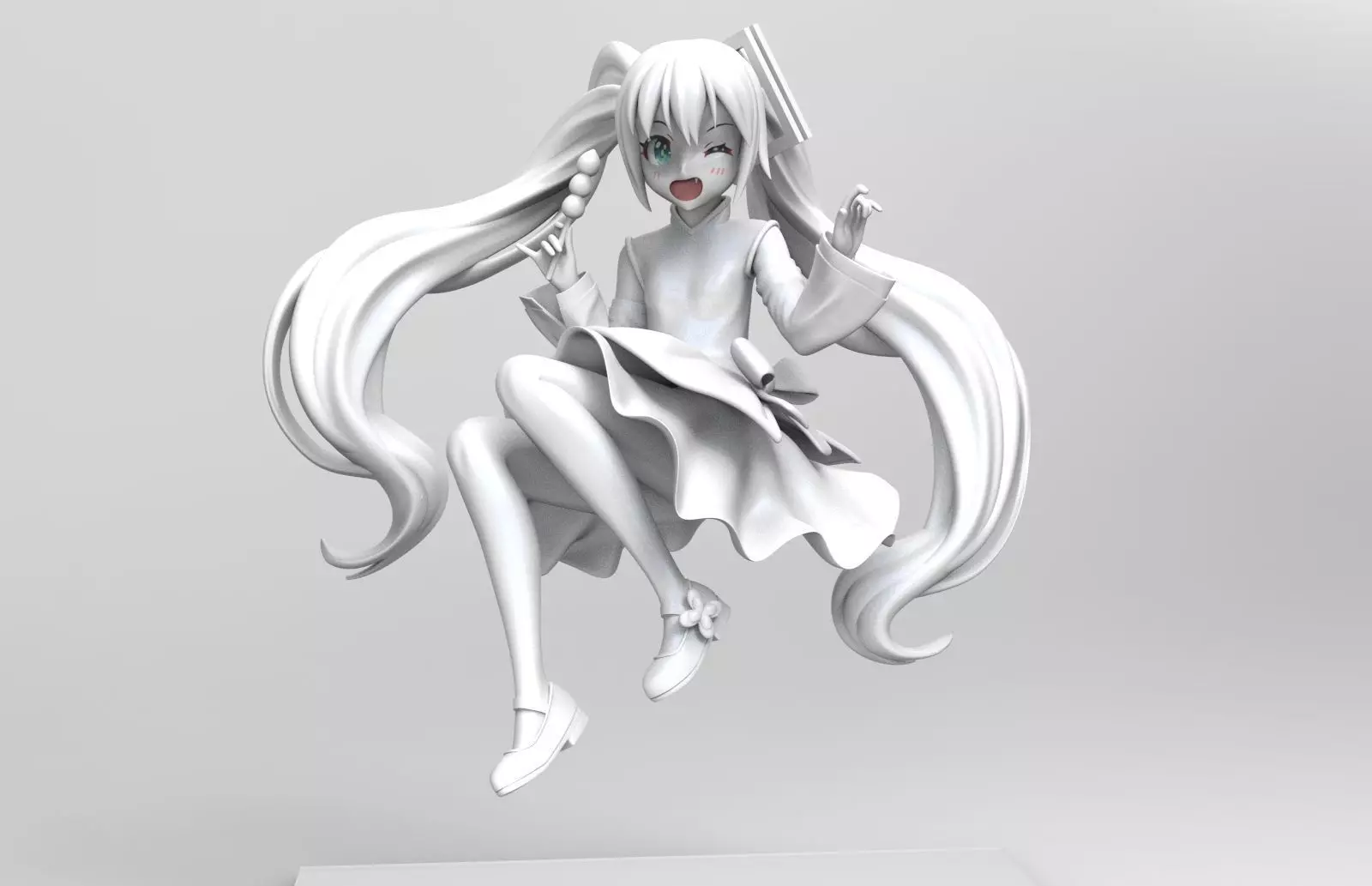 Hatsune Miku 3D print model_0