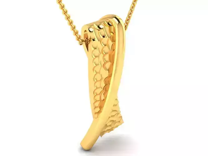 Women pendant 3dm render detail