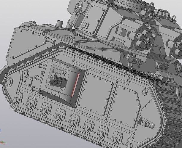 Solar Lord Vulcan tank 3D print model