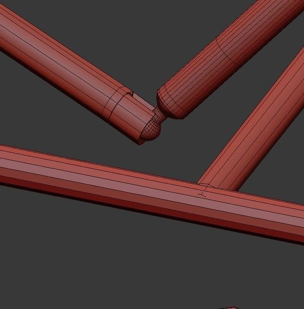 Arteriors modern chandelier with glass balls 3D model_8