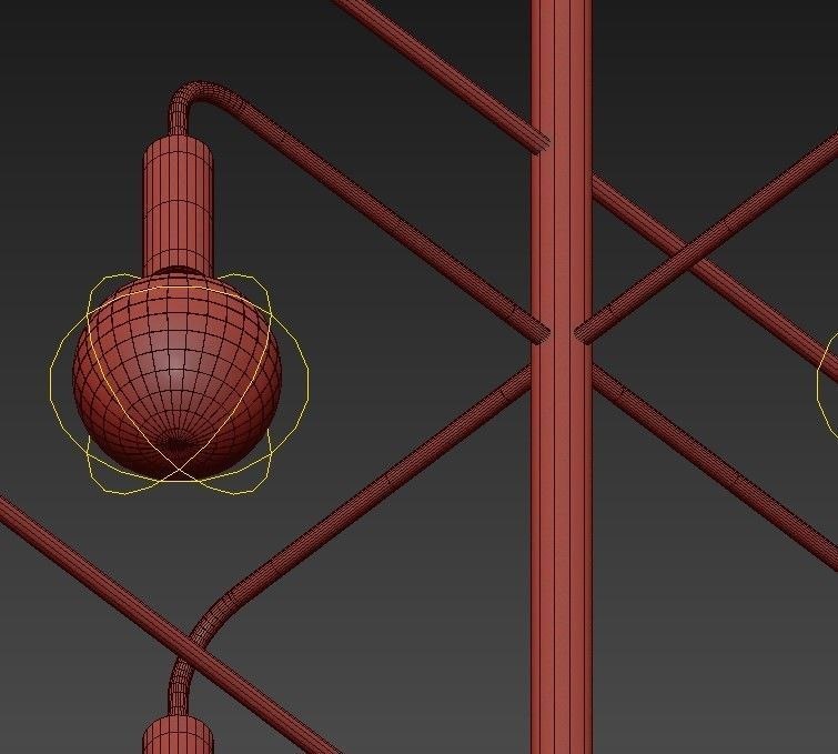 Nessa Round Chandelier by Arteriors Home 3D model_5