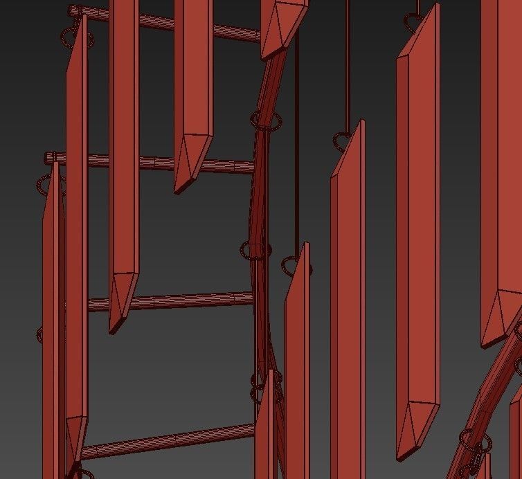 Nessa Round Chandelier by Arteriors Home 3D model_2