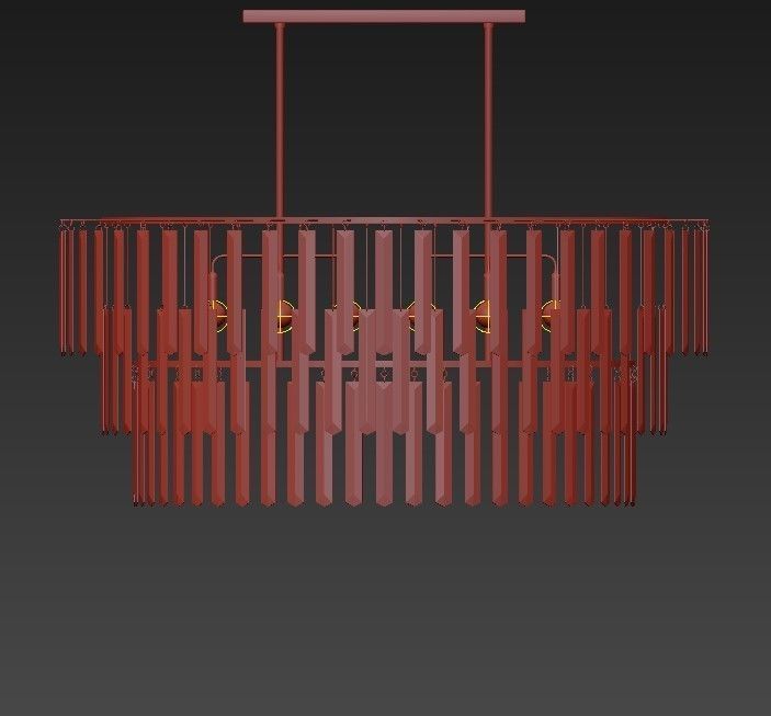 Nessa Round Chandelier by Arteriors Home 3D model_4