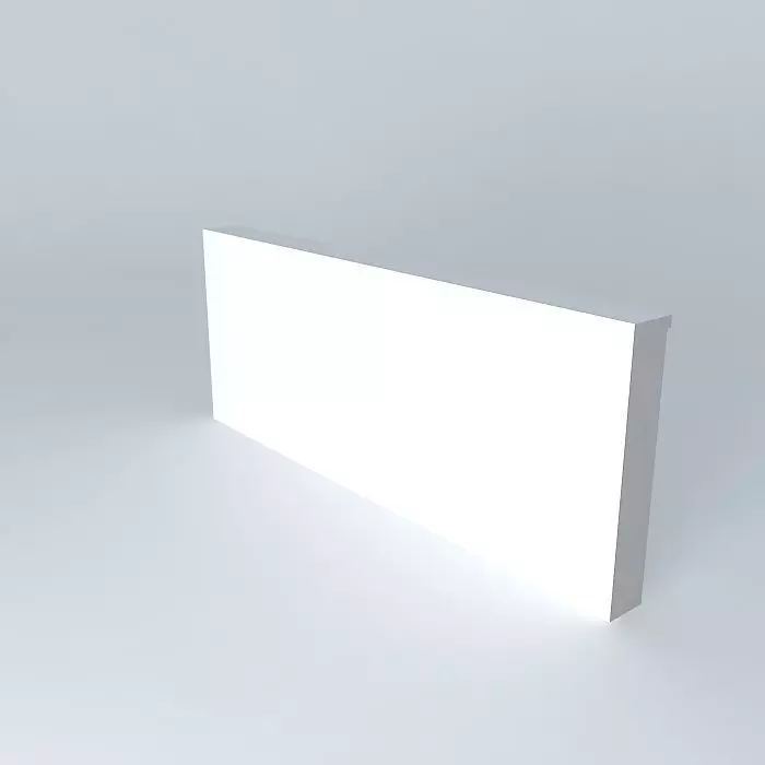 Lightbox wall Free 3D model_0