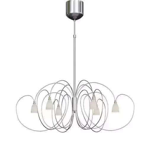 Hollander modern chandelier with glass shades