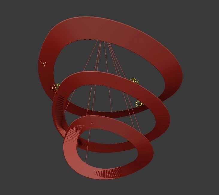 Minitallux circular chandelier 3D model_2