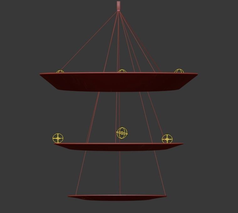 Minitallux circular chandelier 3D model_1