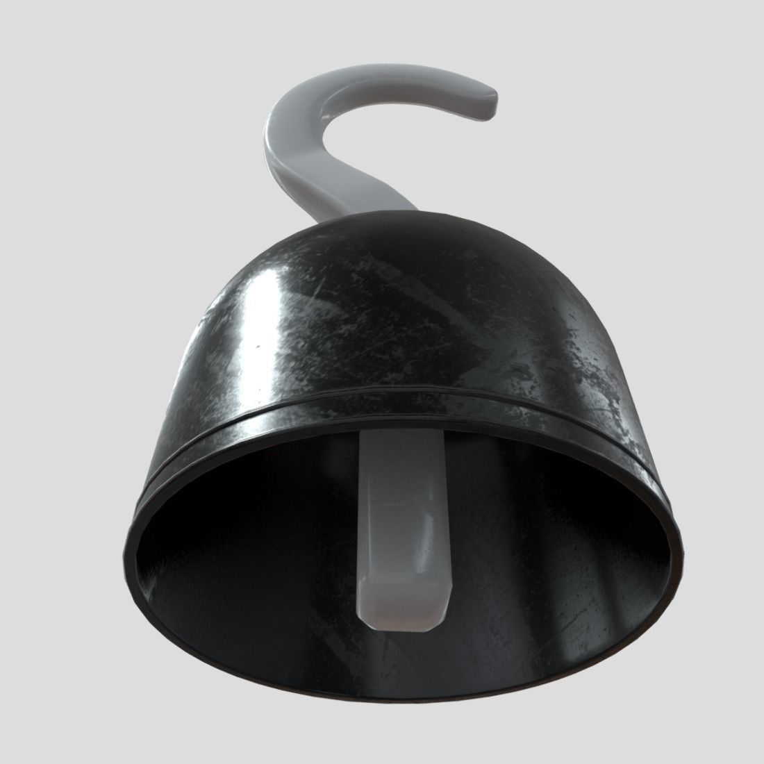 Pirate Hook Low-poly 3D model_12