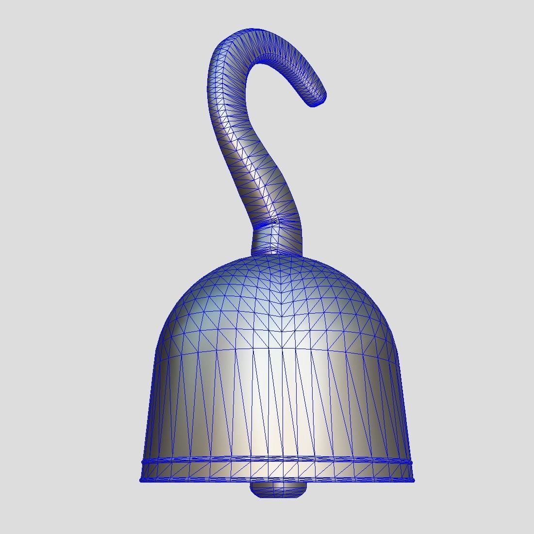 Pirate Hook Low-poly 3D model_10