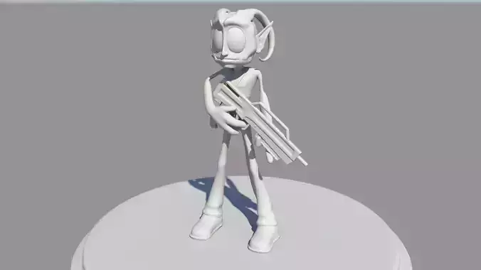 Nucleon Cartoon Alien