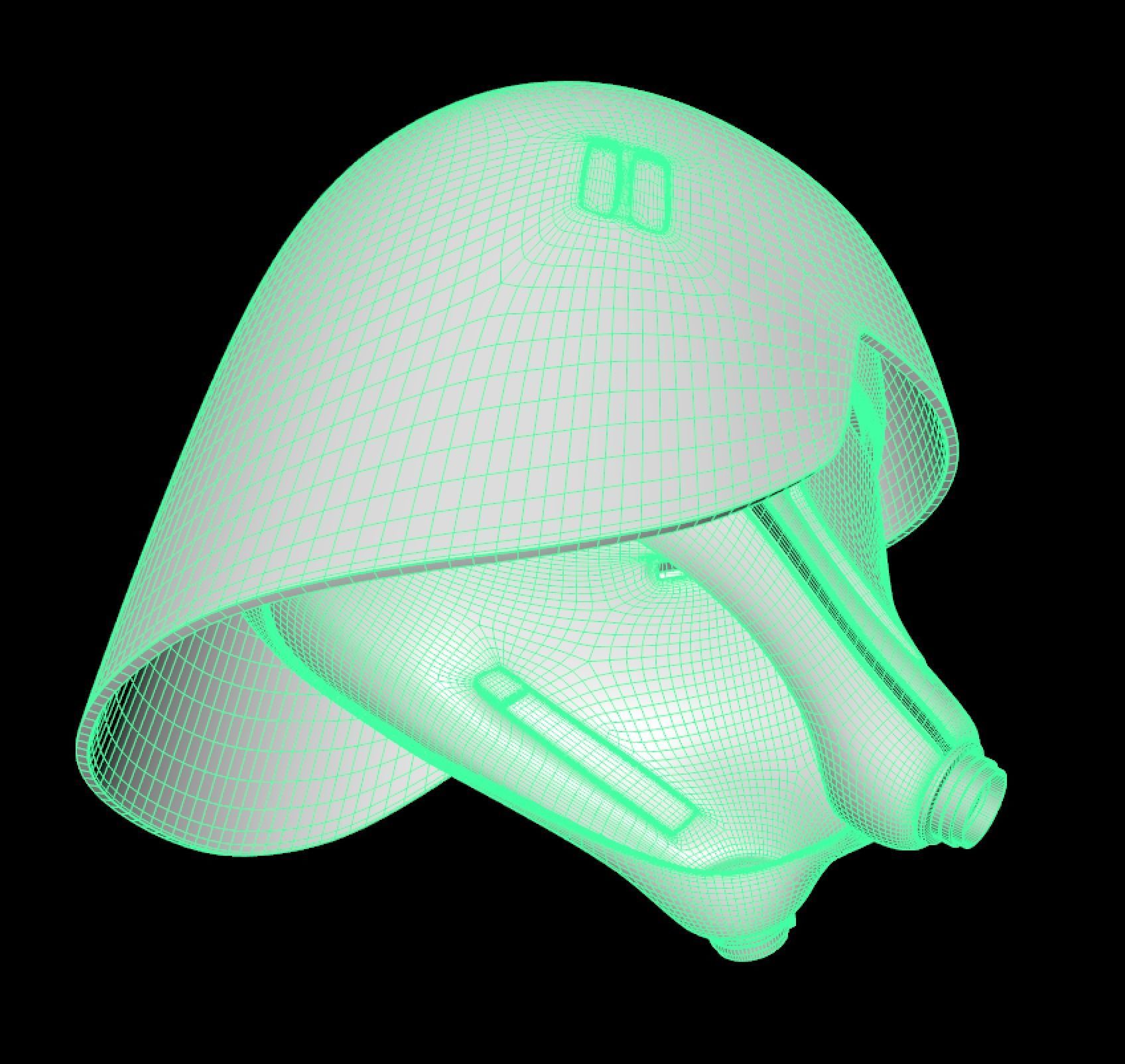 FO Snowtrooper Helmet 3D print model_4