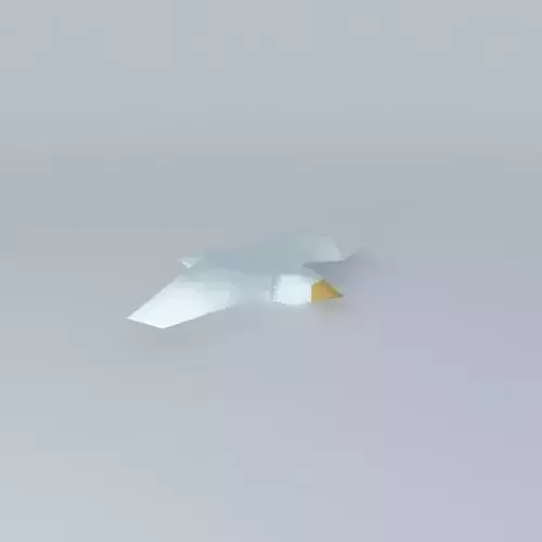 Hanging wooden bird Free 3D model