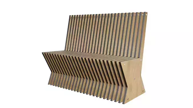 Modern parametric bench 