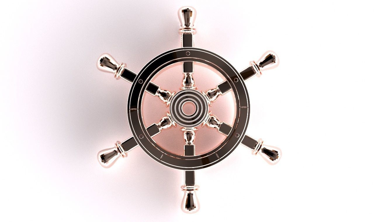 Ship rudder pendant 3D print model_5