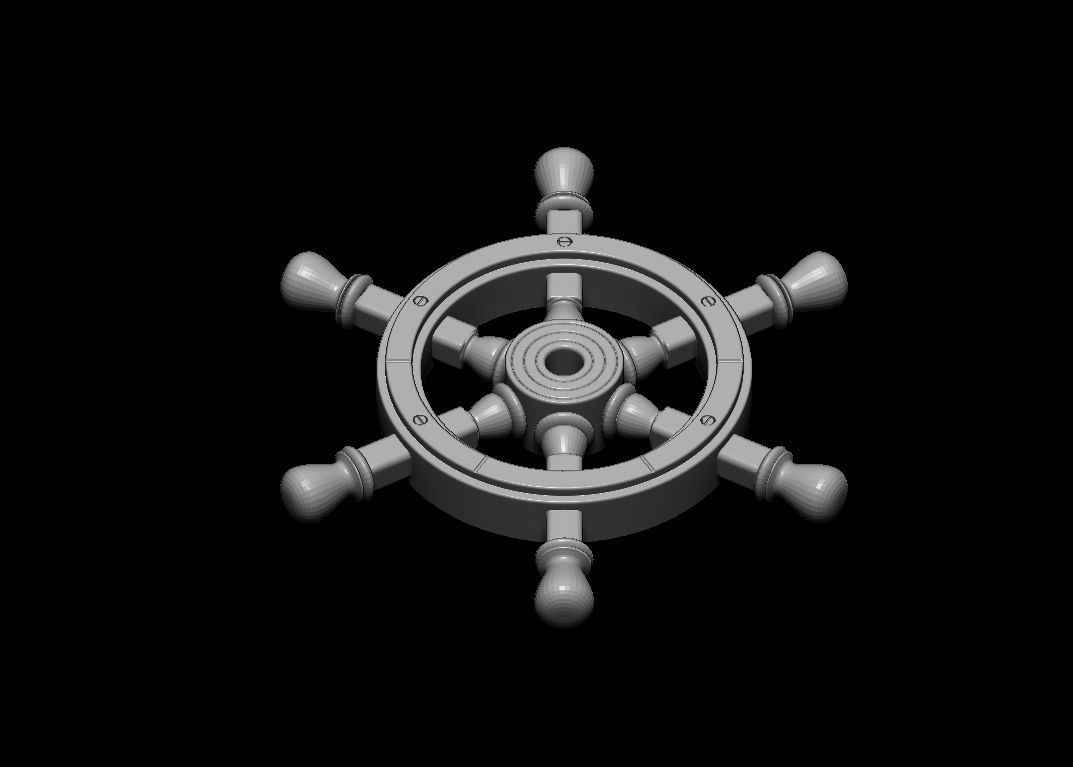 Ship rudder pendant 3D print model_8