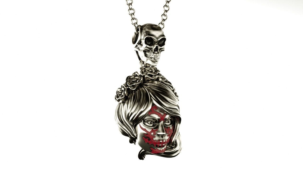 Halloween pendant 3D print model_4
