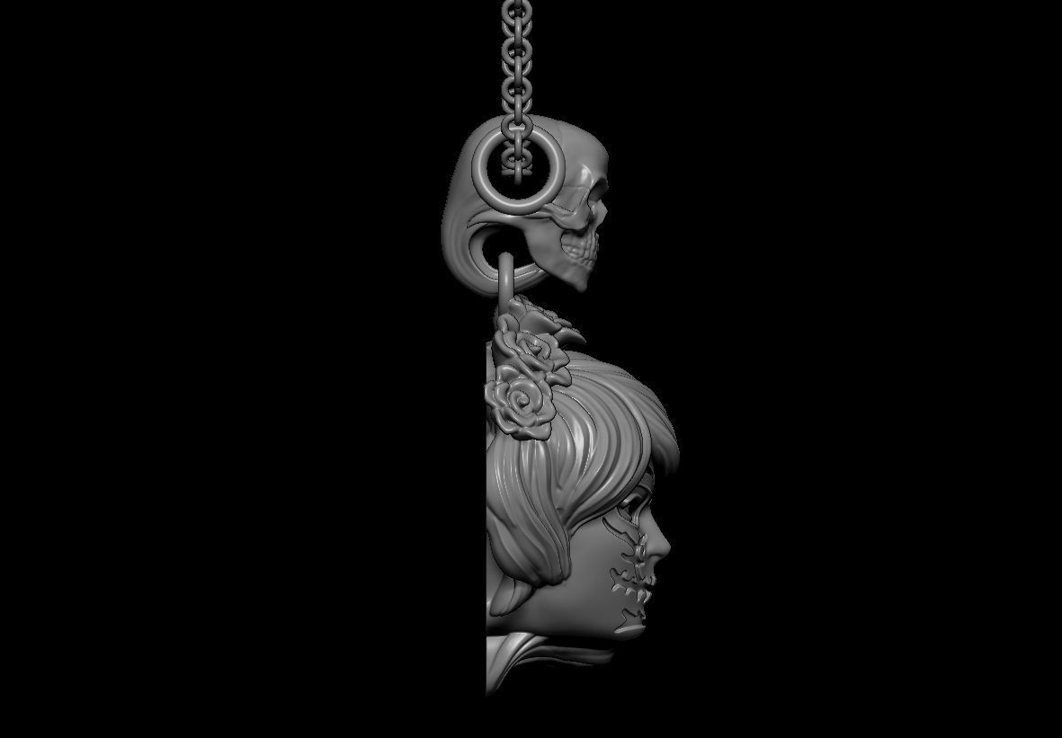 Halloween pendant 3D print model_7