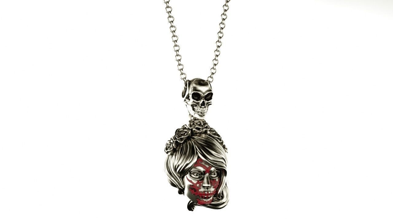 Halloween pendant 3D print model_9