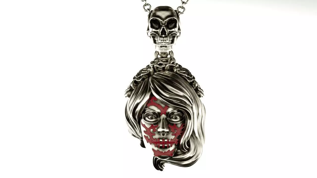 Halloween pendant 3D print model_0