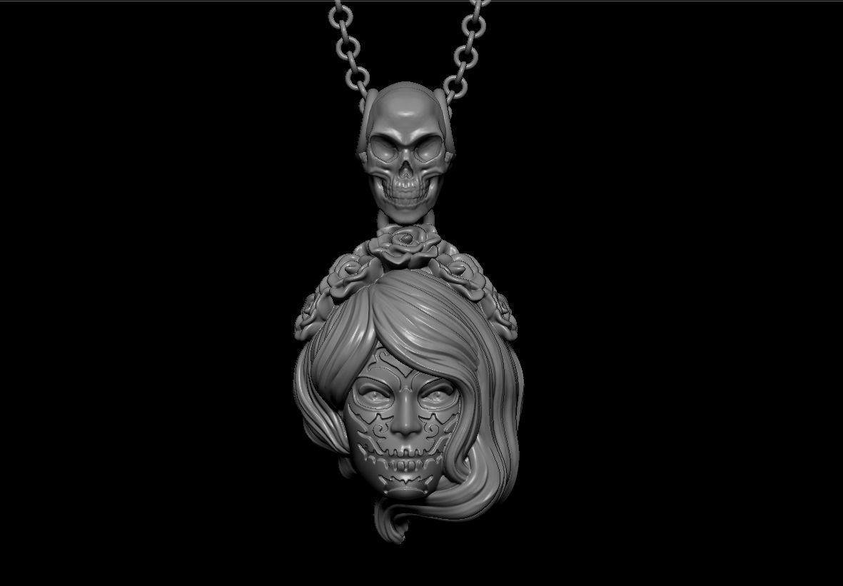 Halloween pendant 3D print model_5