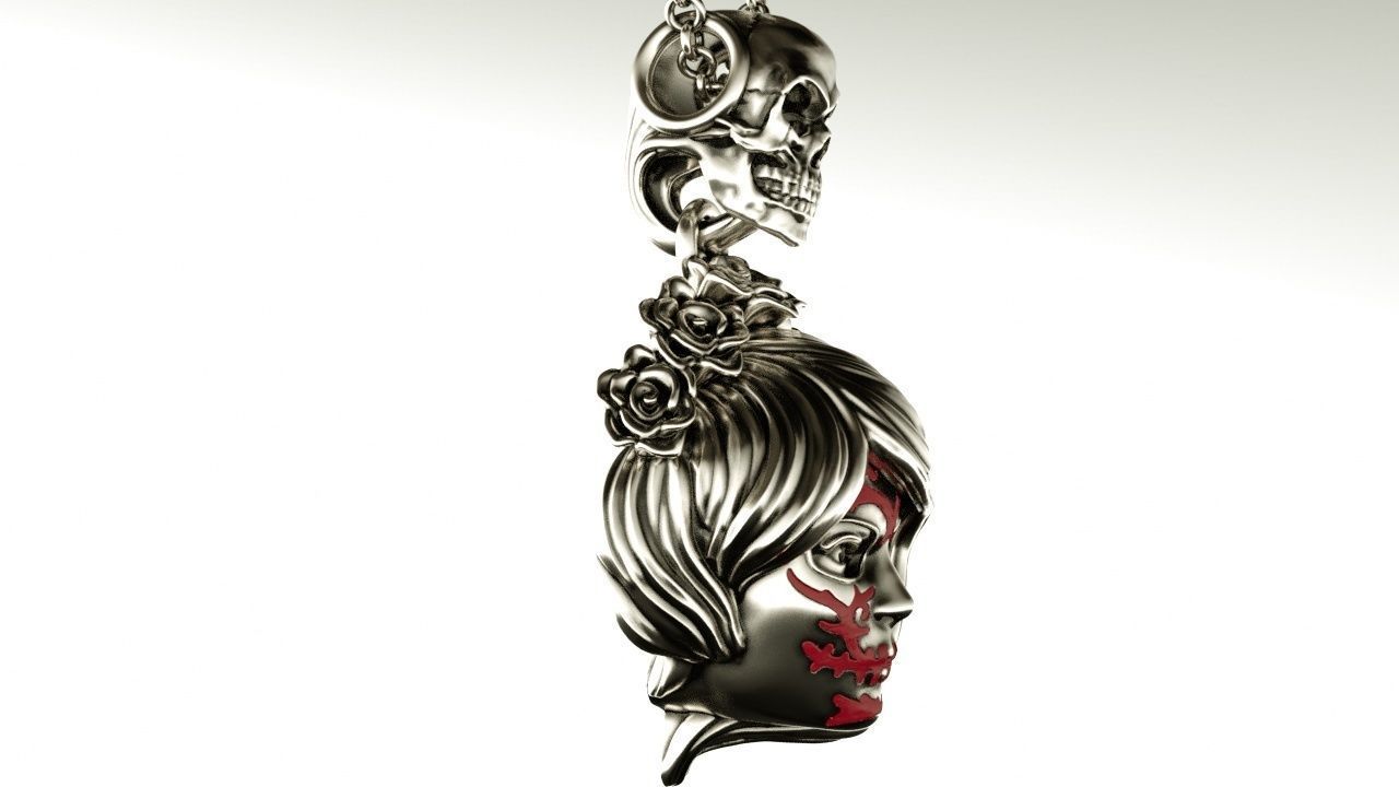 Halloween pendant 3D print model_8