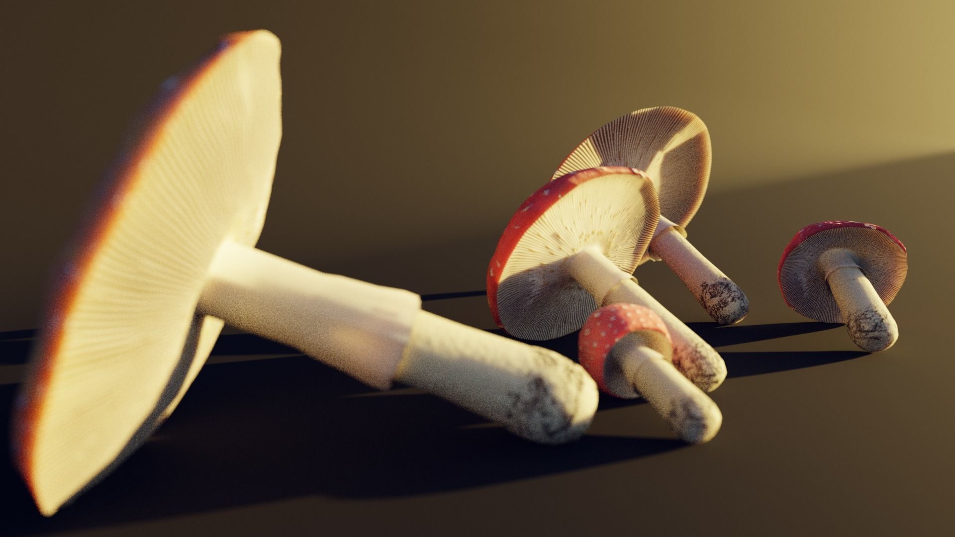 mushroom pack - fly agaric 3D model_5