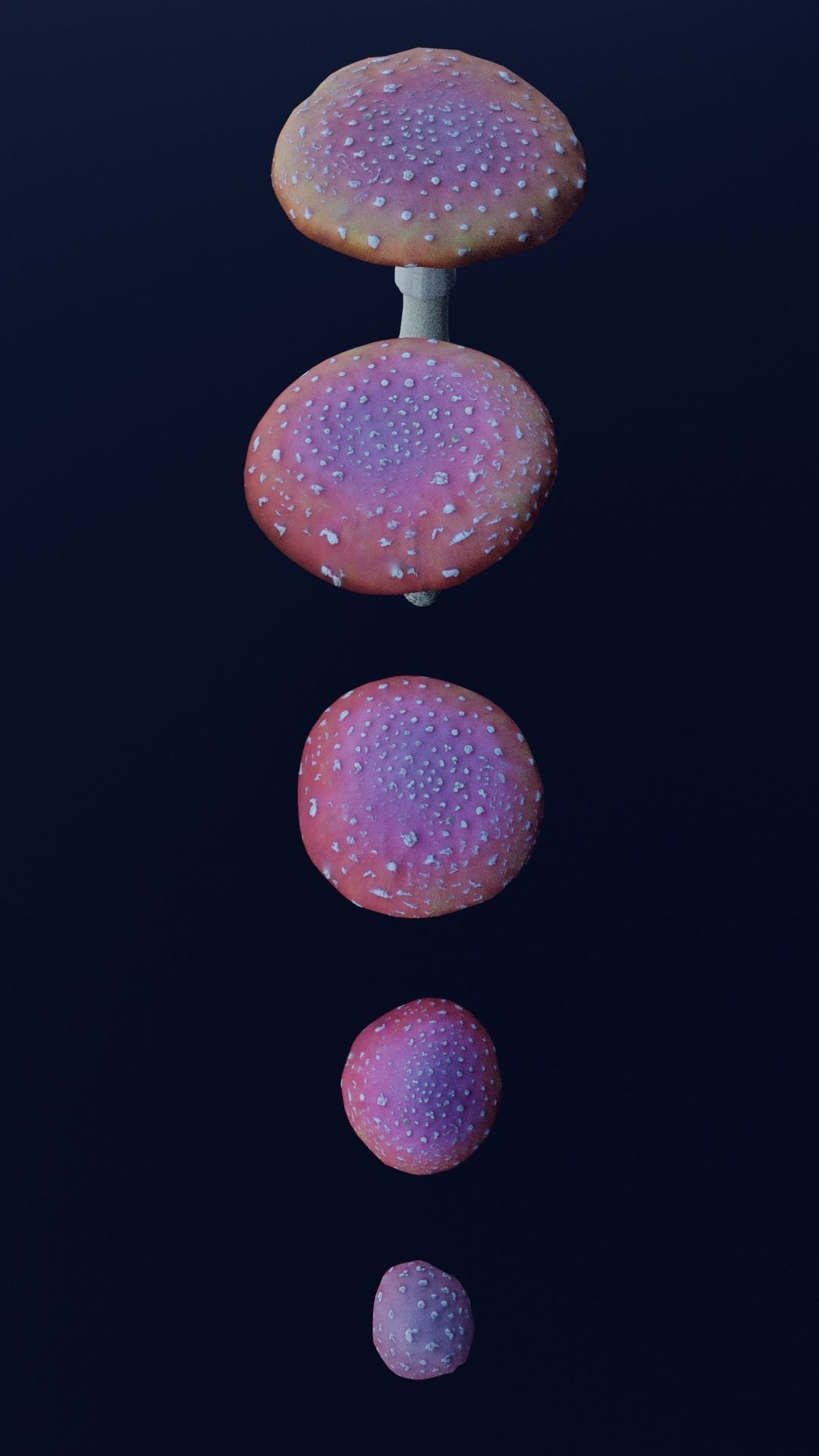 mushroom pack - fly agaric 3D model_3
