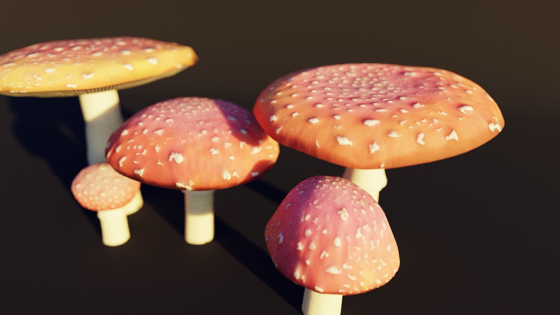 mushroom pack - fly agaric 3D model_6