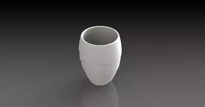 Flower Glass Vase 3D print model