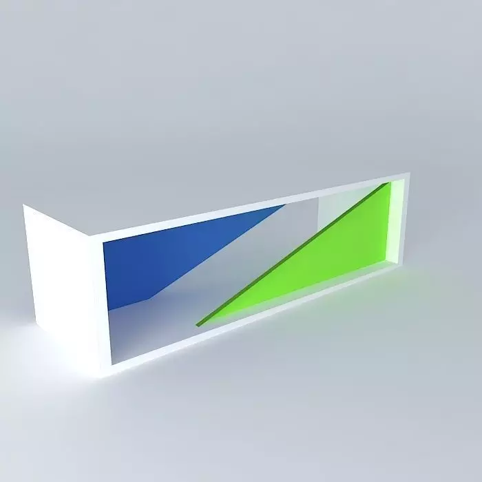 Neon bar counter Free 3D model
