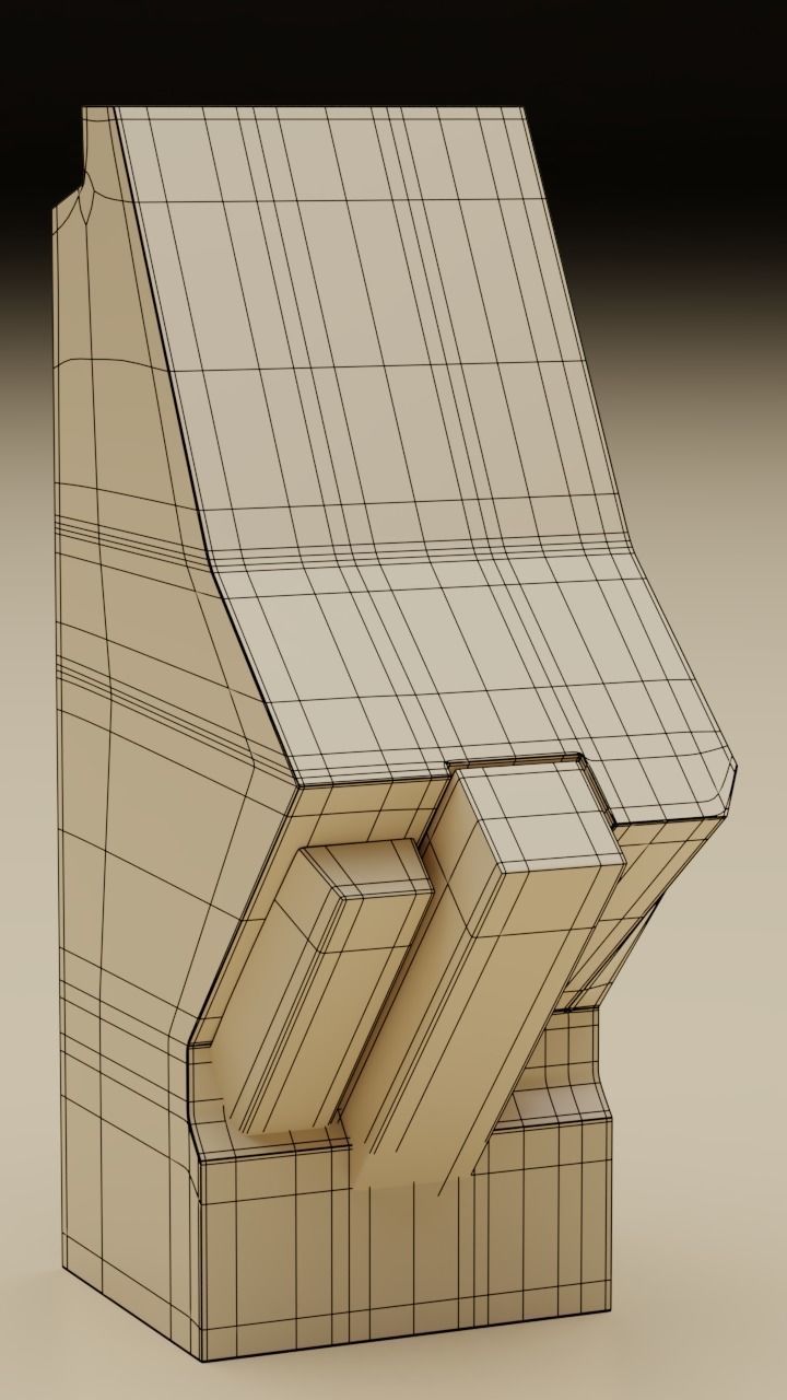 F16 Centre Console Pedestal 3D model_6