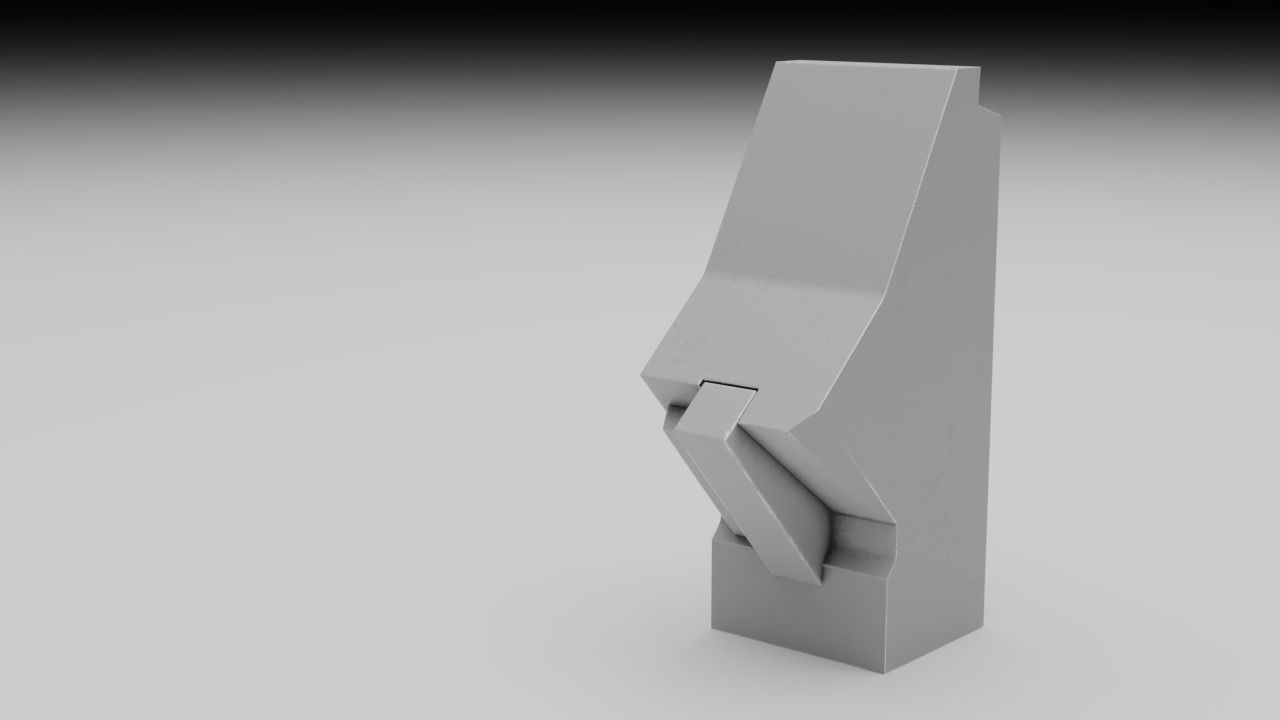 F16 Centre Console Pedestal 3D model_3