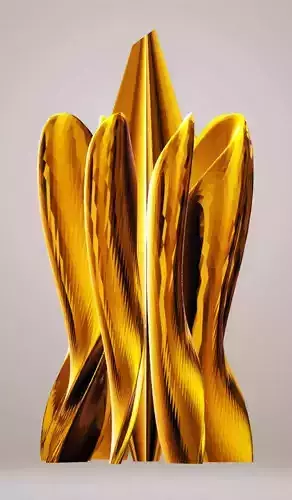 Modern Petal Sculpture