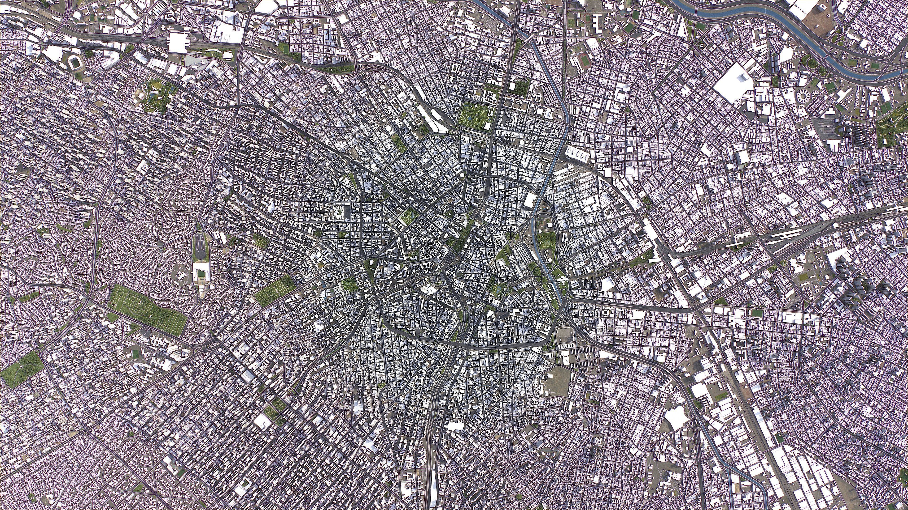 Sao Paulo - 3D City Model Low-poly 3D model_10