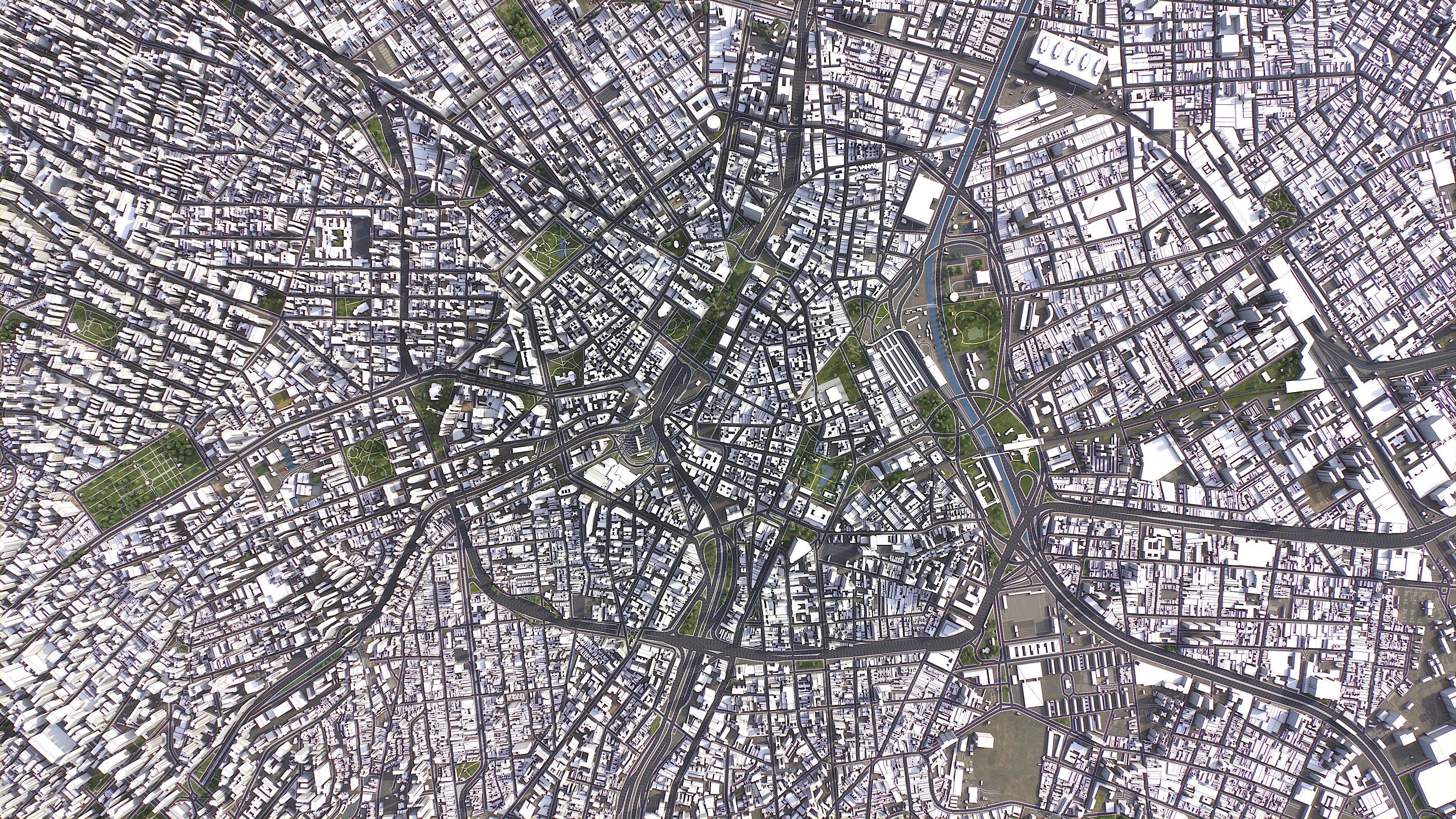 Sao Paulo - 3D City Model Low-poly 3D model_9