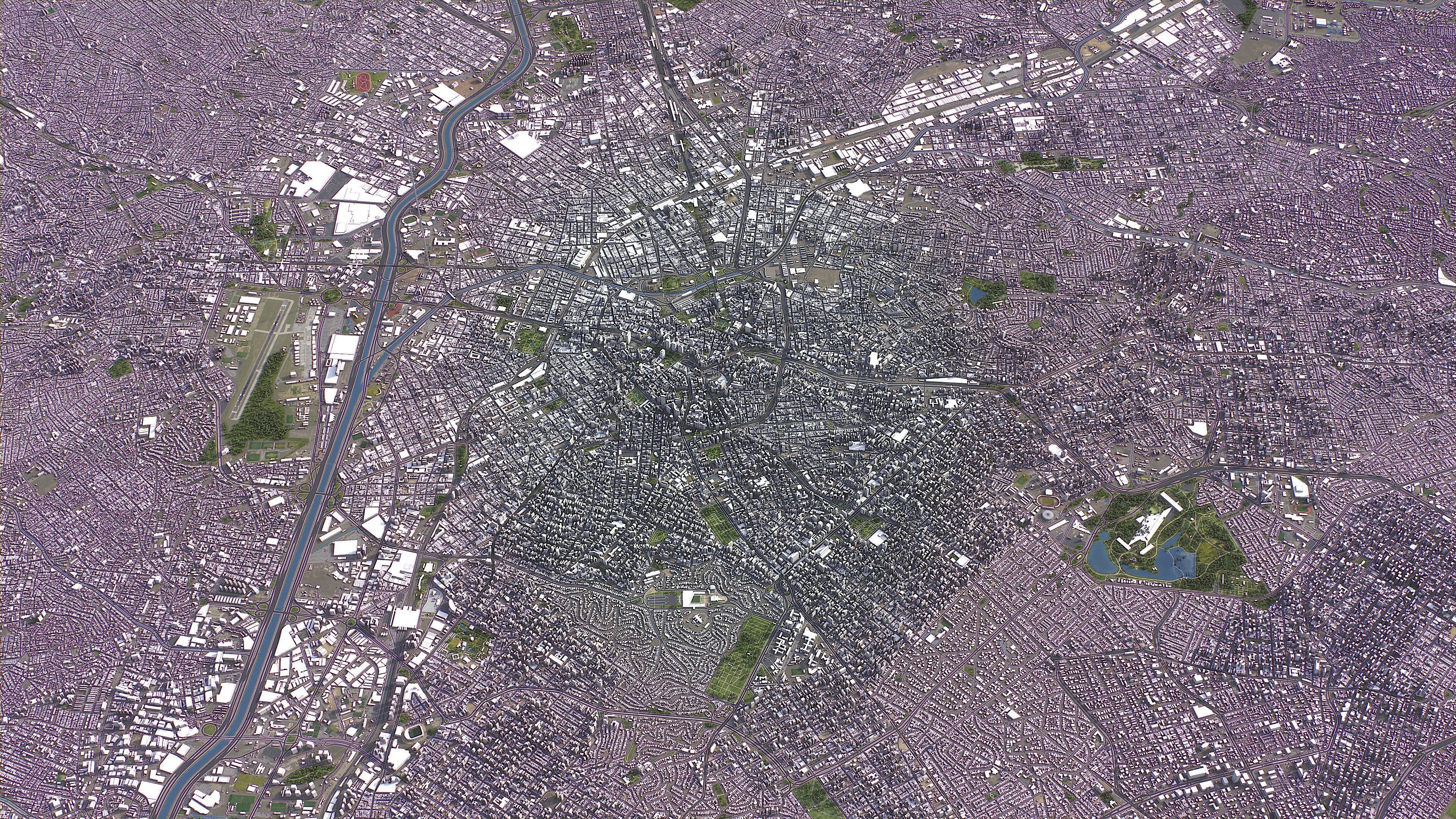 Sao Paulo - 3D City Model Low-poly 3D model_6