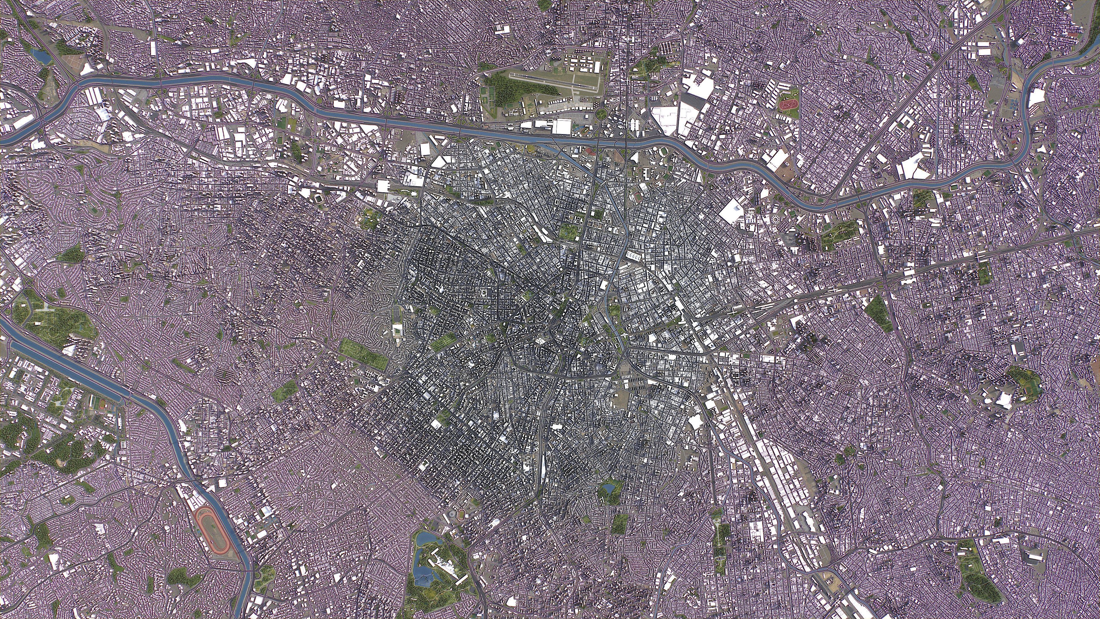 Sao Paulo - 3D City Model Low-poly 3D model_11