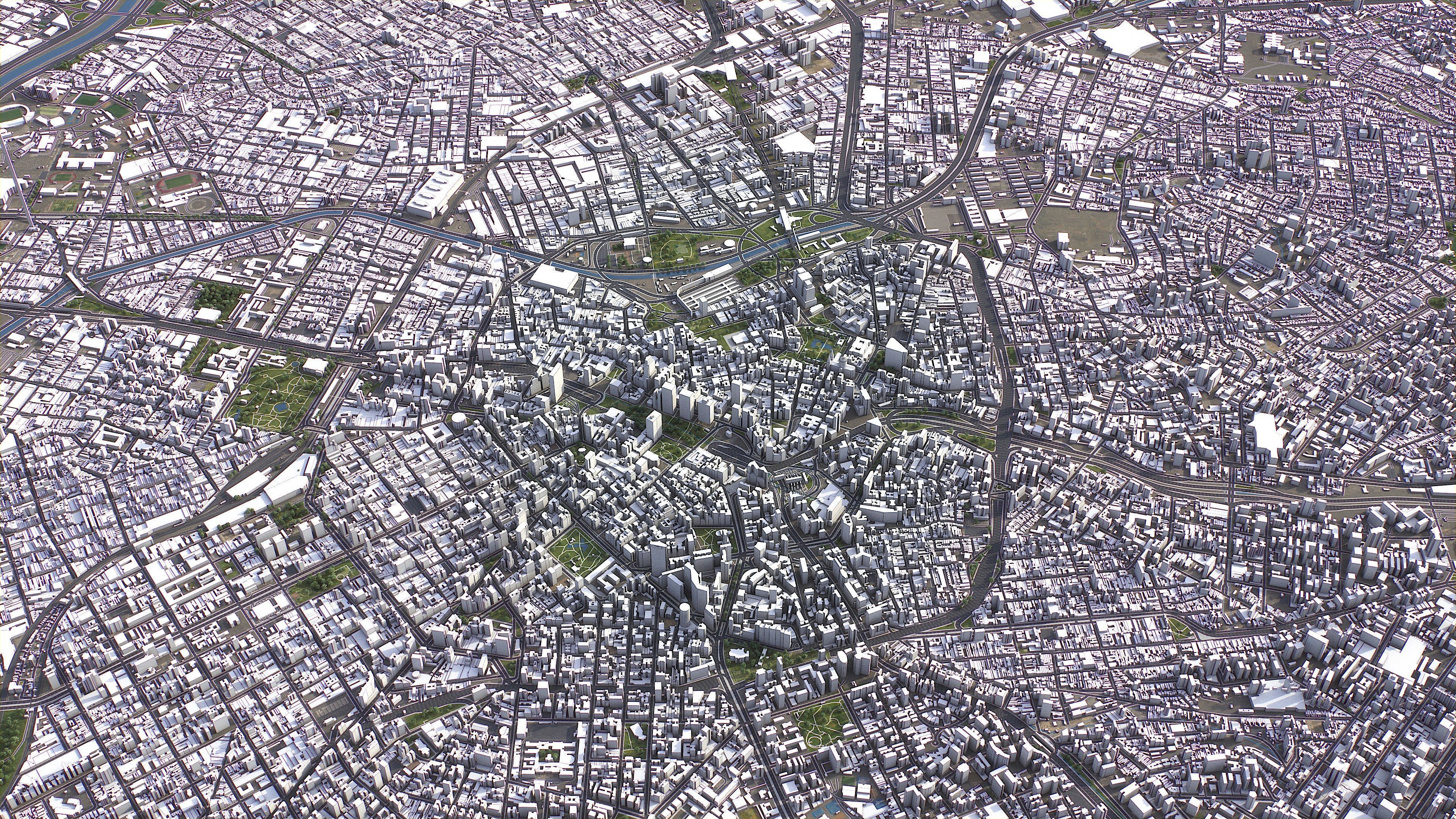 Sao Paulo - 3D City Model Low-poly 3D model_2